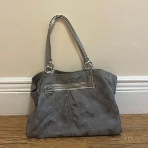 Gray Coach Bag